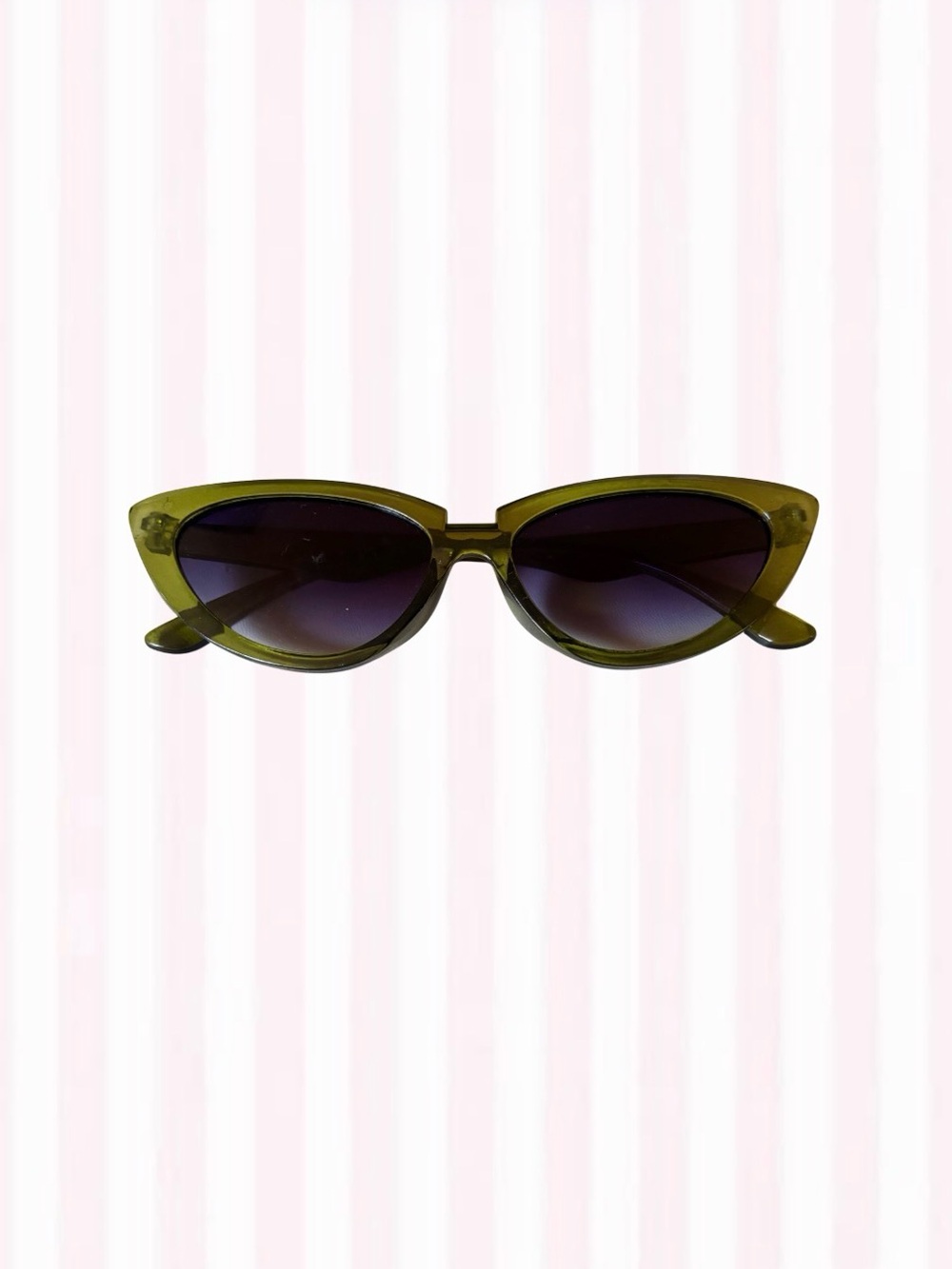 Olive Green Cat-Eye Sunglasses - Women Accessories